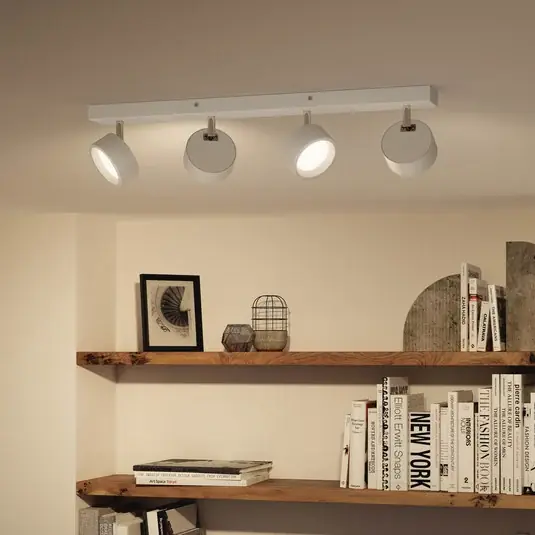 Philips Bracia faretto da soffitto LED a 4 luci, bianco Compra Adesso