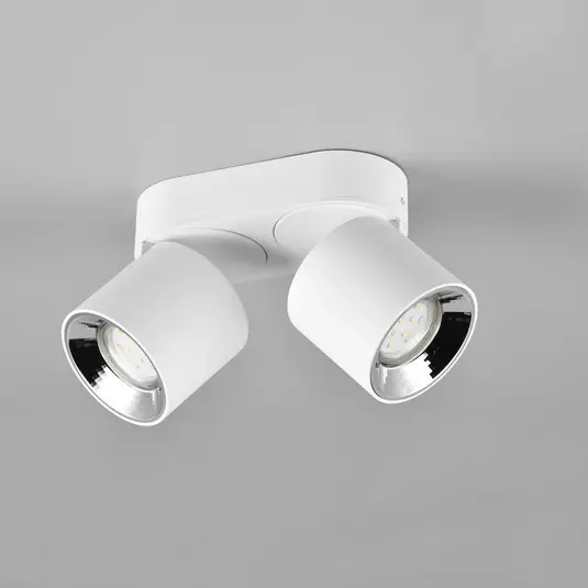 Offerta Lampo Guyana faretto da soffitto GU10 2 luci bianco
