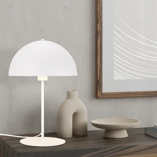 Lampada da tavolo NOLA, altezza 45 cm, bianco Quantità Limitata