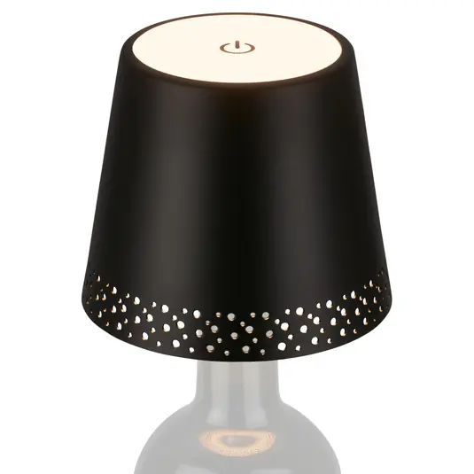 Prezzo Scontato Lampada bottiglia batteria LED IP44 dimmer, nero