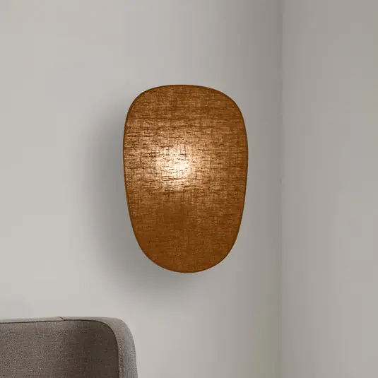 MARKET SET Applique Screen 70‘s, altezza 40 cm, curry, tessuto Subito Disponibile