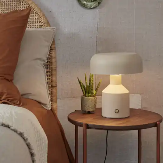 Bestseller IT‘S ABOUT ROMI Lampada da tavolo Porto, 30 cm, color sabbia, metallo