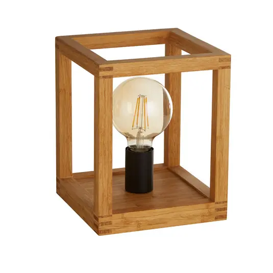Compra Oggi Stesso Lampada da tavolo quadrata in bambù