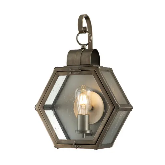 Applique da esterno Heath larghezza 33,1 cm Bronz Popolare
