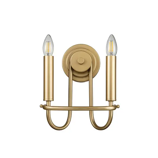 Applique Capitol Hill, 2 luci, ottone Reso Gratuito