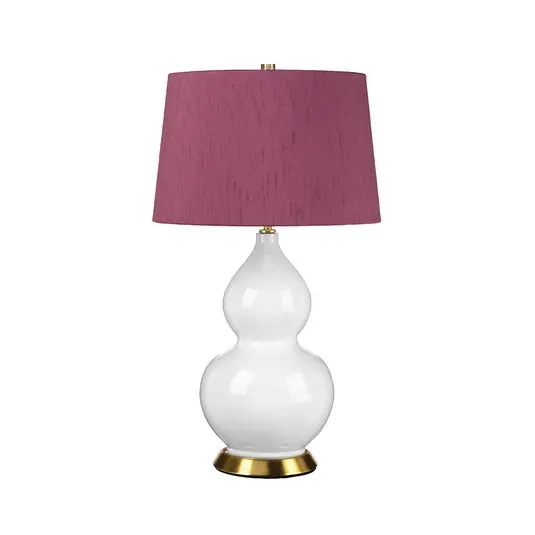 Lampada da tavolo Isla ottone anticato/porpora Compra Online