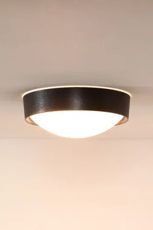 Esclusivo Plafoniera Lex, tonda, Ø 25 cm, nero