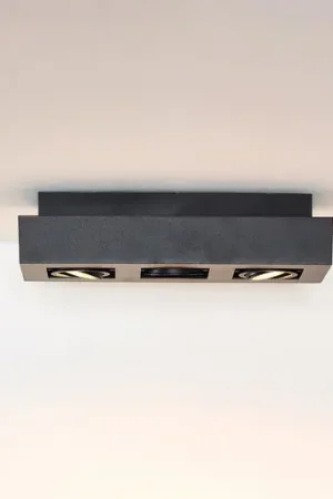 Di Tendenza Faretto a soffitto Xirax, 3 luci, nero