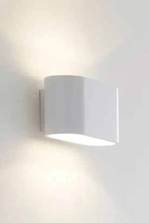 Applique Xera, ovale, bianco Nuova Collezione