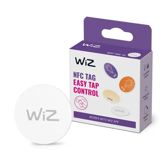 Occasione Imperdibile WiZ NFC Tag, autoadesivo, autarchico, set 4x