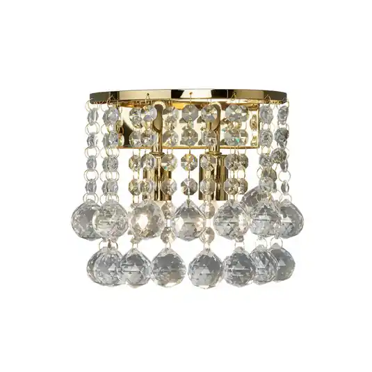 Occasione Imperdibile Applique Hanna con sfere di cristallo, oro