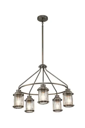 Lampadario da esterni Ashlandbay 5 luci bronzo Compra Oggi Stesso