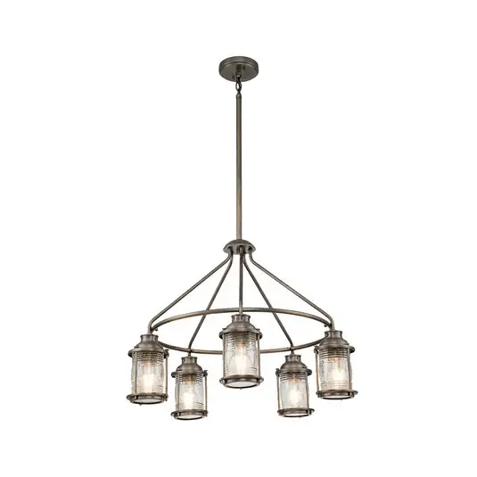 Lampadario da esterni Ashlandbay 5 luci bronzo Compra Oggi Stesso