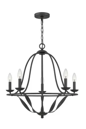 Lampadario Bradbury, 5 luci, grigio Prezzo Di Fabbrica