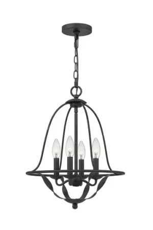 Lampada a sospensione Bradbury, 4 luci, grigio Ordina Subito