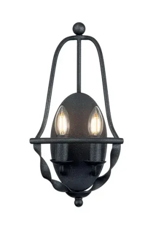 Prezzo Di Fabbrica Applique Bradbury, 2 luci, grigio