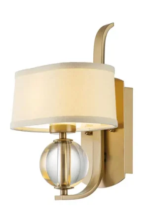 Spedizione Espresso Applique Gotham, tessuto, ottone spazzolato