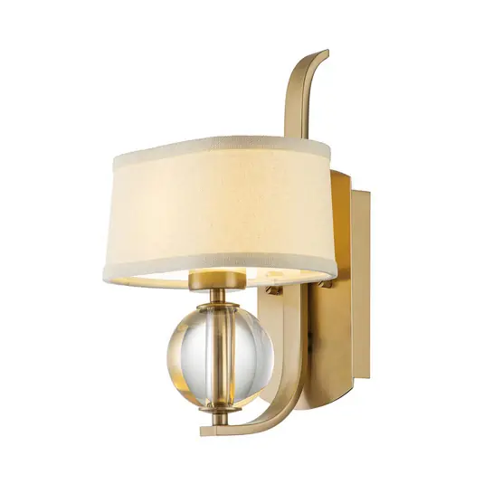 Spedizione Espresso Applique Gotham, tessuto, ottone spazzolato