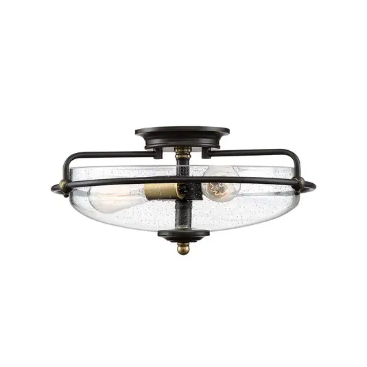 Solo Oggi Plafoniera Griffin bronzo/trasparente, 3 luci