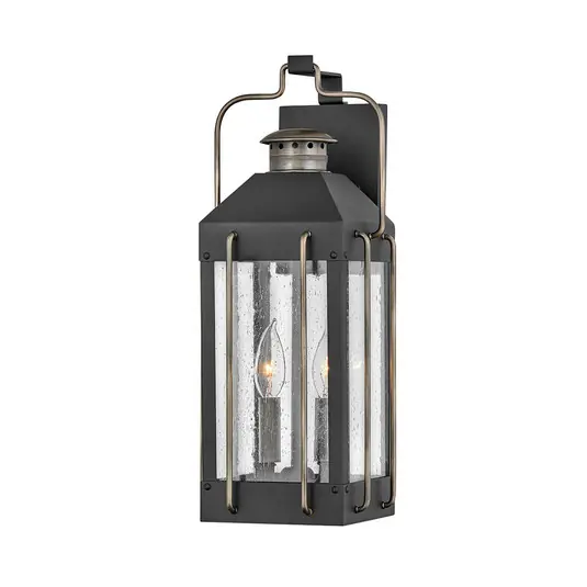 Economico Applique da esterni Fitzgerald, 2 luci