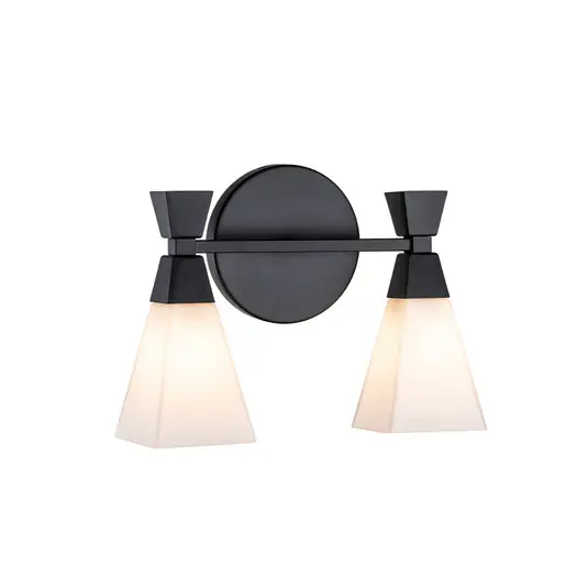 Applique da bagno Bowtie, nero satinato, 2 luci Occasione