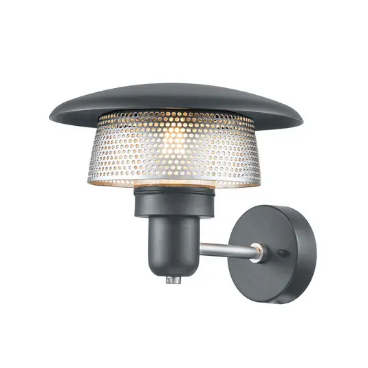 Applique da esterni Saturne, grigio/argento Offerta Limitata