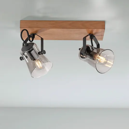 Faretto da soffitto verde Langström, 2 luci Spedizione Espresso
