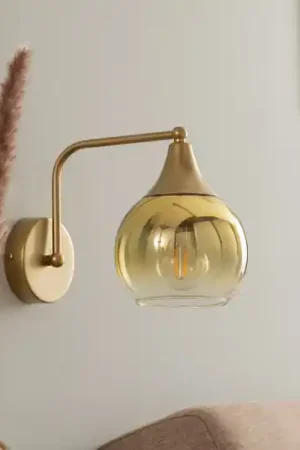 Applique Monte in vetro, 1 luce, oro Compra Adesso