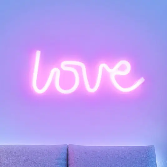 Applique LED Neon Love, USB Direttamente Dal Produttore