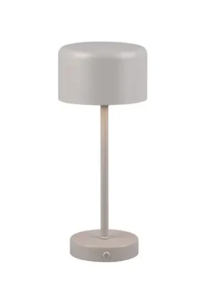 Jeff Lampada da tavolo LED ricaricabile, grigio, altezza 30 cm, metallo A Buon Prezzo
