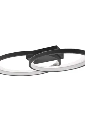 Offerta Plafoniera LED Malaga con 2 anelli, nero