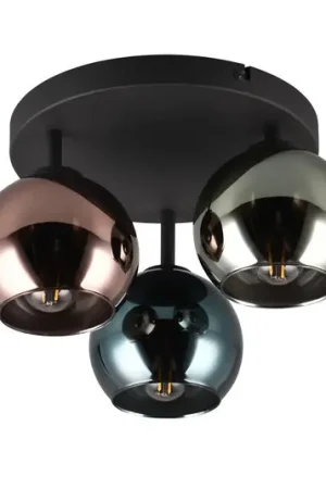 Spedizione Espresso Plafoniera Sheldon con 3 sfere di vetro