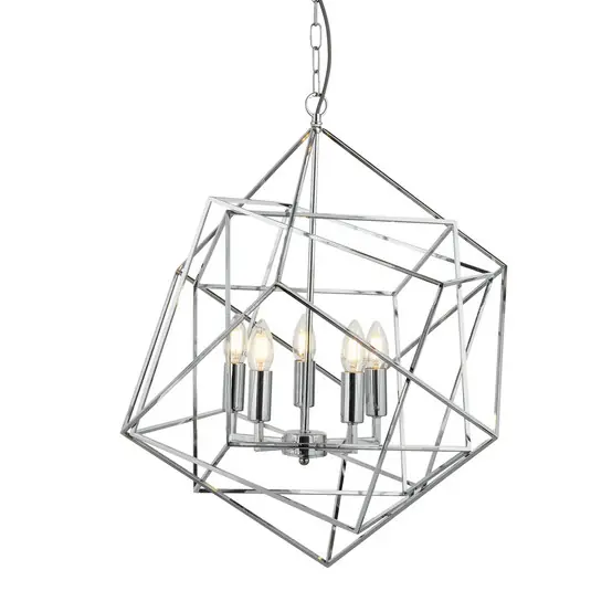 Lampada a sospensione Cube con paralume a gabbia Di Tendenza