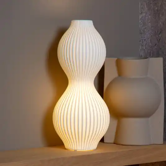 Lampada da tavolo di porcellana Momoro, 40 cm Spedizione Espresso