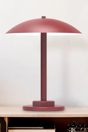 Aluminor Chicago lampada da tavolo, tonda, rosso Must-Have