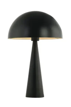 Lampada da tavolo 20210 Metallo, altezza 47 cm nero opaco Solo Oggi