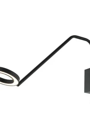 Applique LED 22042, braccio mobile, nero satinato Esclusivo