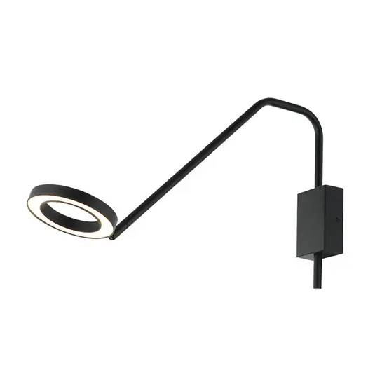 Applique LED 22042, braccio mobile, nero satinato Esclusivo