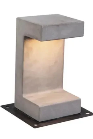 Ultima Occasione Lampioncino LED E191 di cemento, altezza 30 cm