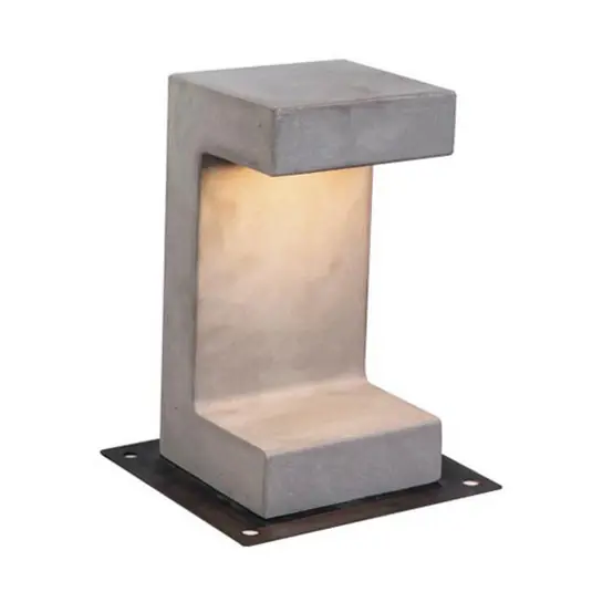 Ultima Occasione Lampioncino LED E191 di cemento, altezza 30 cm