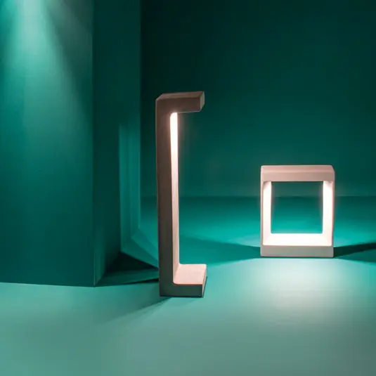Direttamente Dal Produttore Lampione LED E192 di cemento, altezza 70 cm
