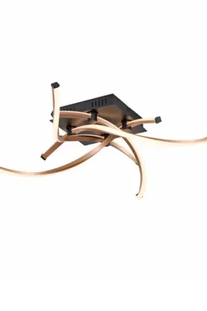 Nuovo Arrivo Paul Neuhaus Plafoniera LED Polina, a 4 luci, oro, dimmerabile