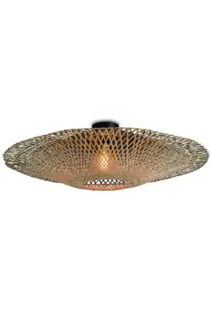 Esclusivo Good & Mojo Kalimantan plafoniera Natur, Ø 87cm