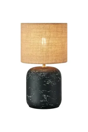 Lampada da tavolo Montagna, cemento, iuta, altezza 32 cm Bestseller