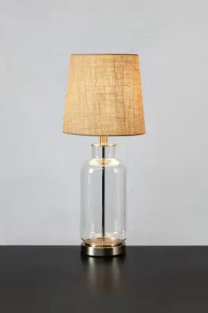 Lampada da tavolo Costero, trasparente/naturale, 61,5 cm Non Perdere