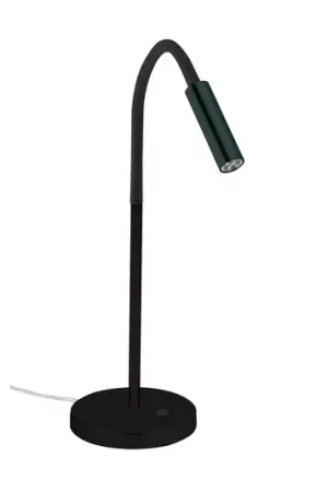 Lampada LED tavolo Rocco, nero braccio nero Bestseller