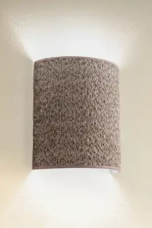Applique Boucle in tessuto, cappuccino Consegna Rapida