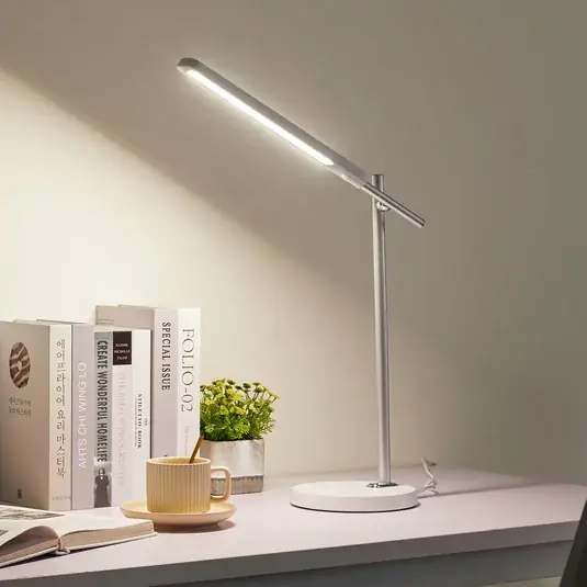 Lindby Valtorin lampada LED da scrivania, bianco Occasione Imperdibile