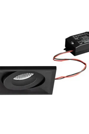 BRUMBERG BB36 LED incasso no dimming nero Popolare