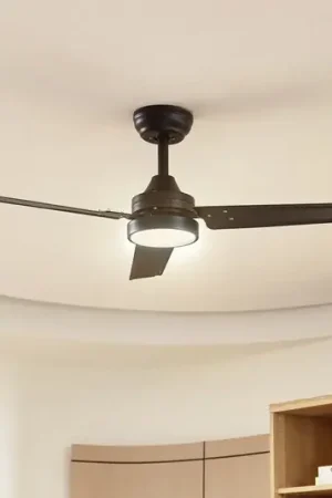 Ventilatore da soffitto LED Lindby Aerallo, nero, CCT, silenzioso Solo Oggi